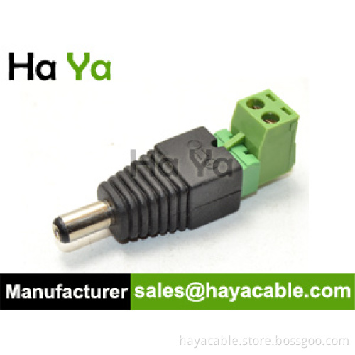 DC Connector with Removable Terminal Block